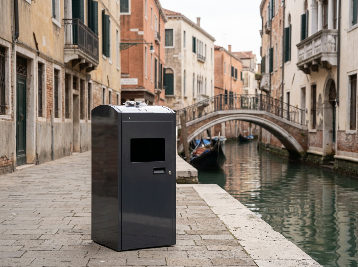 Smart bin Ecube Labs nella Città Metropolitana di Venezia